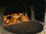 Eastern Bread Baked in Outdoor Communal Oven, Olymbos (Olimbos), Karpathos, Greece Photographic Print by Marco Simoni