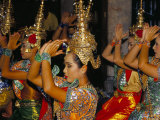 Dancers Performing at the Erawan Shrine, Bangkok, Thailand, Southeast Asia Photographic Print by Marco Simoni