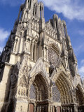 West Front of Reims Cathedral, Dating from 13th and 14th Centuries, France Photographie par Ian Griffiths