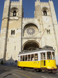 Eletrico (Electric Tram) in Front of the Se Cathedral, Lisbon, Portugal Photographic Print by Marco Simoni