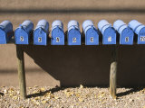 Blue Mailboxes, Santa Fe, New Mexico, USA Photographic Print by Michael Snell Blue Mailboxes, Santa Fe, New Mexico, USA Photographic Print by Michael Snell