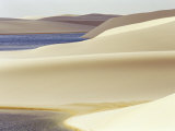 Sandy Dunes Near Lagoa Bonita (Beautiful Lagoon) at Parque Nacional Dos Lencois Maranhenses, Brazil Photographic Print by Marco Simoni