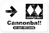 Cannonball Tin Sign
