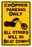 Chopper Parking Blechschild