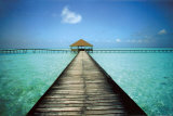 Appontement aux Maldives Affiches par Massimo Borchi