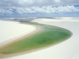 Small Lagoon and Sandy Dunes, Parque Nacional Dos Lencois Maranhenses, Brazil, South America Photographic Print by Marco Simoni