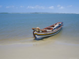 Fisherman Resting on His Boat, Parque Nacional Dos Lencois Maranhenses, Brazil, South America Photographic Print by Marco Simoni