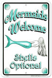 Mermaids Welcome Tin Sign