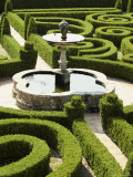 Fountain and Box Parterre, Laid out in 16th Century, Quinta Da Bacalhoa, Palmela, Portugal Photographic Print by Nedra Westwater