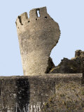 Leaning Tower Dating from 13th Century, with Arrow Slits, Caerphilly Castle, Mid Glamorgan, Wales Photographic Print by Sheila Terry