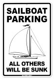 Sailboat Parking Blikskilt