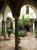 Courtyard of a Traditional House, Carmona, Andalucia, Spain Photographic Print by Sheila Terry