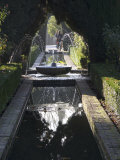 Water Channel and Fountain in the Gardens of the Generalife, Alhambra, Andalucia Photographic Print by Sheila Terry