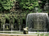 Fountain of the Oval (Ovato), Overlooked by Tiburtine Sibyl, Tivoli, Lazio, Italy Photographic Print by Nedra Westwater