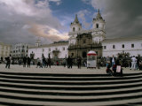Monasterio De San Francisco, with Glow of Volcanic Ash in Sky, Plaza De San Francisco, Quito Photographic Print by Jane Sweeney Monasterio De San Francisco, with Glow of Volcanic Ash in Sky, Plaza De San Francisco, Quito Photographic Print by Jane Sweeney