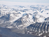 Glaciers and Nunateks of Winsnesfjelle, Torrell Land, Spitsbergen, Svalbard, Arctic, Norway Photographie par Tony Waltham