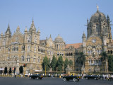 Chhatrapati Shivaji Terminus Railway Station, Unesco World Heritage Site, Mumbai Photographic Print by Tony Waltham