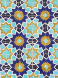 Tilework Detail, Who was Assassinated in 661, Balkh Province, Afghanistan Photographic Print by Jane Sweeney