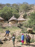 Traditional Village Houses in Village of Sof Omar, Southern Highlands, Ethiopia, Africa Photographic Print by Tony Waltham