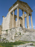 The Capitol, Dougga (Thugga), Unesco World Heritage Site, Tunisia, North Africa, Africa Photographic Print by Jane Sweeney