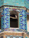 Famous White Pingeon in Minaret, Shrine of Hazrat Ali, Who was Assassinated in 661, Balkh Province Photographic Print by Jane Sweeney