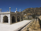 White Marble Mosque Built by Shah Jahan, Gardens of Babur, Kabul, Afghanistan Photographic Print by Jane Sweeney
