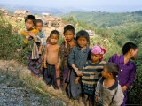 Village Children, Udomoxai (Udom Xai) Province, Laos, Indochina, Southeast Asia Photographie par Jane Sweeney