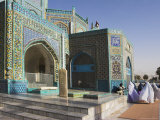 Pilgrims at the Shrine of Hazrat Ali, Mazar-I-Sharif, Afghanistan Photographic Print by Jane Sweeney