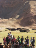 Aimaq Man with Children, Pal-Kotal-I-Guk, Ghor Province Photographic Print by Jane Sweeney