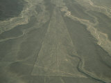 Trapezoid, Nazca Lines (Nasca Lines), Unesco World Heritage Site, Peru, South America Photographic Print by Jane Sweeney