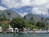 Sailing Boats in the Harbour of Lahaina, an Old Whaling Station, West Coast, Hawaii Lámina fotográfica por Tony Waltham Sailing Boats in the Harbour of Lahaina, an Old Whaling Station, West Coast, Hawaii Lámina fotográfica por Tony Waltham