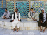 Pilgrims at the Shrine of Hazrat Ali, Who was Assissinated in 661, Mazar-I-Sharif, Afghanistan Photographic Print by Jane Sweeney
