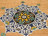Detail of Tilework on the Friday Mosque or Masjet-Ejam, Herat, Afghanistan Photographic Print by Jane Sweeney