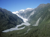 Fox Glacier, Westland, West Coast, South Island, New Zealand Photographic Print by D H Webster