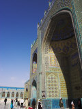 Pilgrims at the Shrine of Hazrat Ali, Who was Assassinated in 661, Mazar-I-Sharif, Afghanistan Photographic Print by Jane Sweeney