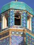 Famous White Pigeon in Minaret, Who was Assassinated in 661, Afghanistan Photographic Print by Jane Sweeney