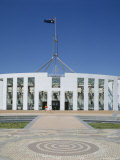 Exterior of the New Parliament Building, Canberra, Australian Capital Territory (Act), Australia Photographic Print by Adina Tovy
