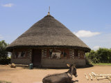 Painted Houses of the Alaba Peoples Near Kulito, Rift Valley, Ethiopia, Africa Photographic Print by Jane Sweeney