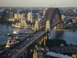 View from Ana Hotel to Sydney Harbour Bridge, Sydney, New South Wales, Australia Photographic Print by D H Webster