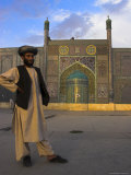Pilgrim Outside the Shrine of Hazrat Ali, Who was Assassinated in 661, Mazar-I-Sharif, Afghanistan Photographic Print by Jane Sweeney