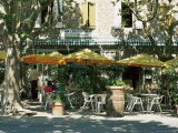 Pavement Cafe, Lagrasse, Aude, Languedoc-Roussillon, France Photographie par Ruth Tomlinson