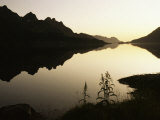 Midnight Sun and Calm Reflections, Lofoten Islands, Arctic, Norway, Scandinavia Photographic Print by D H Webster