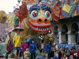 Carnival Float in Street, Mardi Gras, Nice, Alpes Maritimes, Cote d'Azur, Provence, France Photographic Print by Ruth Tomlinson
