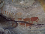 Rock Paintings, Matopo Park, Zimbabwe, Africa Photographic Print by I Vanderharst
