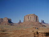 Navajo Lands, Arid Landscape with Eroded Rock Formations, Monument Valley, USA Photographic Print by Adina Tovy