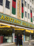 Ladies Chat Outside Gold Shops, Central Kabul, Afghanistan Photographic Print by Jane Sweeney