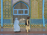 Pilgrims at the Shrine of Hazrat Ali, Who was Assassinated in 661, Mazar-I-Sharif, Afghanistan Photographic Print by Jane Sweeney