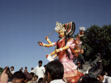 Durga Puja Festival, Varanasi (Benares), Uttar Pradesh State, India Photographic Print by John Henry Claude Wilson