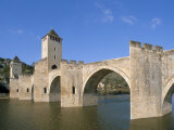 Valentre Bridge, Cahors, Quercy Region, Lot, France Photographic Print by Adam Tall