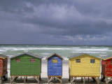 Beach Huts, Muizenberg, Cape Peninsula, South Africa, Africa Photographic Print by Steve & Ann Toon